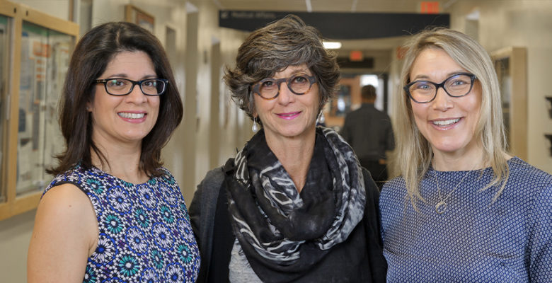 CHÉOS Scientists Drs. Sabrina Gill, Adeera Levin, and Josie Geller, medical device clinical studies